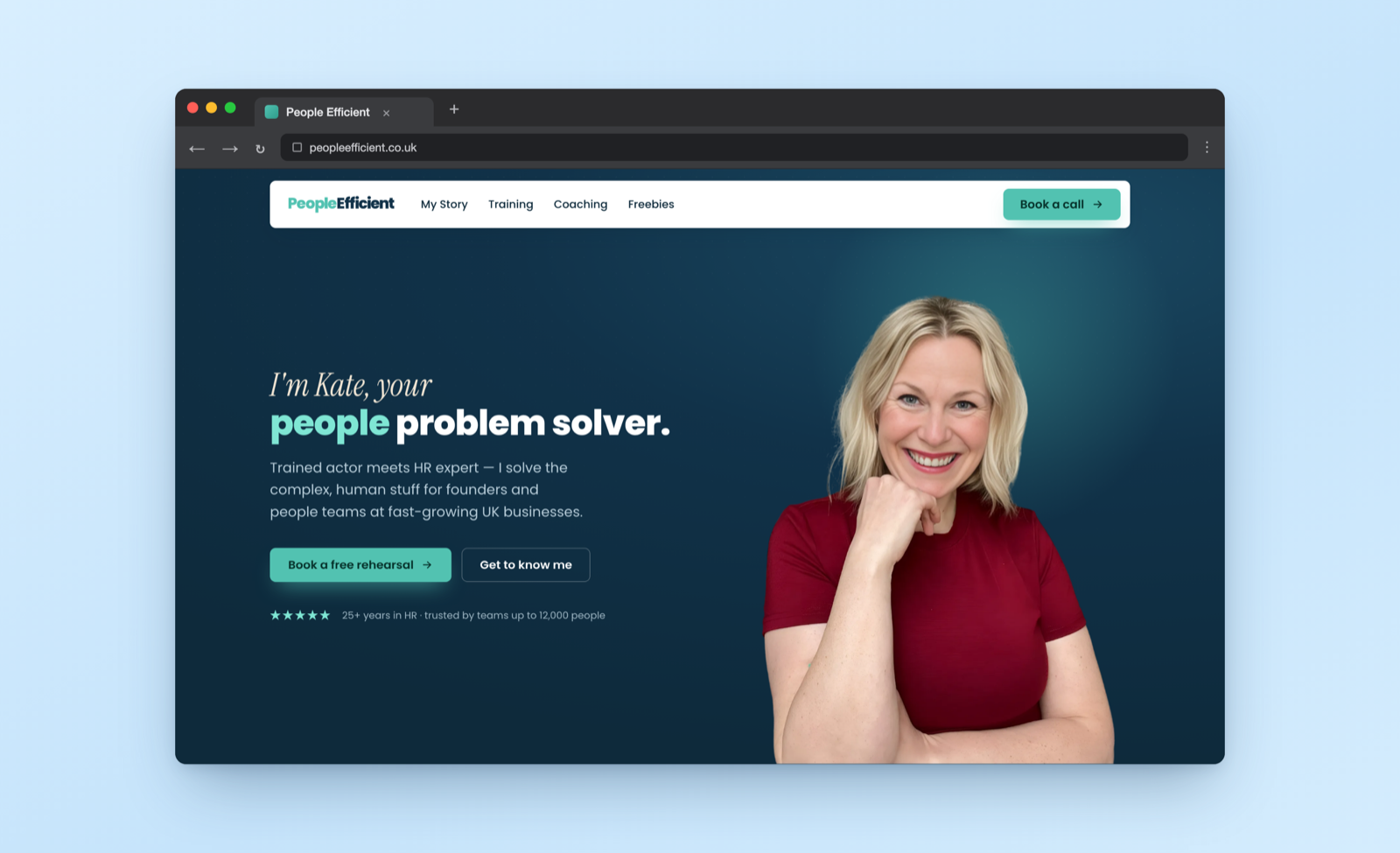 People Efficient — funnel hub and landing pages for an HR consultancy